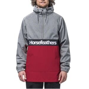 Horsefeathers Perch Jacket Mens XL Heather Gray Rain Snow Ski Water Repellant